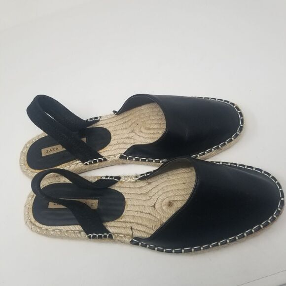 ZARA Basics Sandal. Black. Size 39. From Zara Basic Collection. - Picture 10 of 15